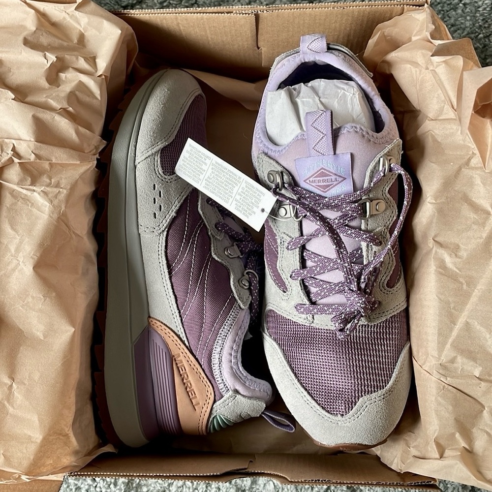 Merrell Shoes Alpine 83 Grape Lace Up Sneakers